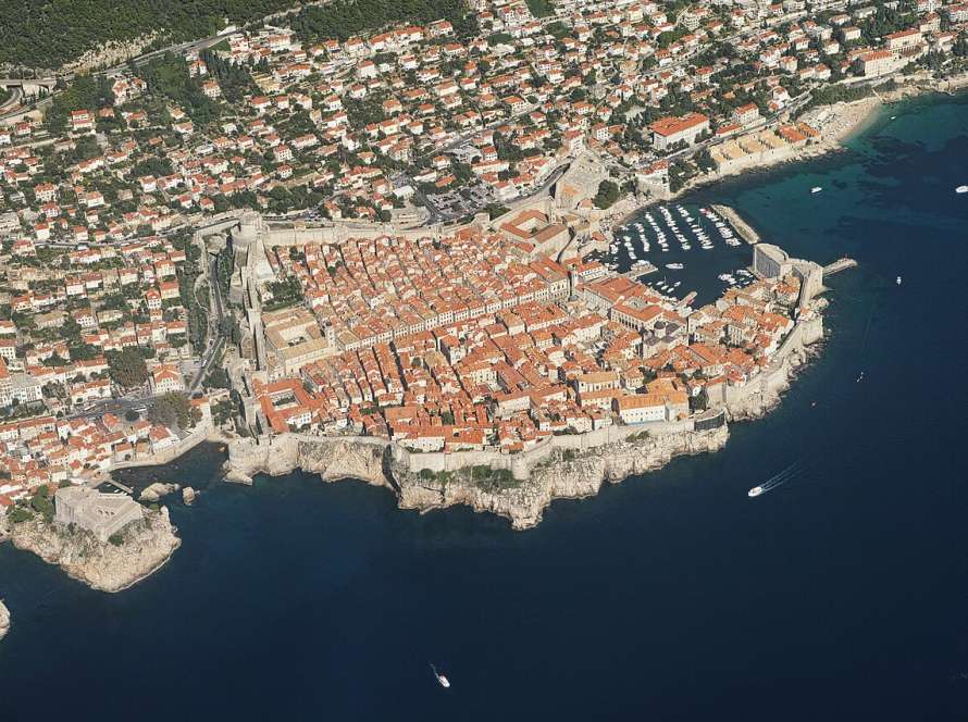 Dubrovnik – Aerial view of the Old Town of Dubrovnik - Croatia