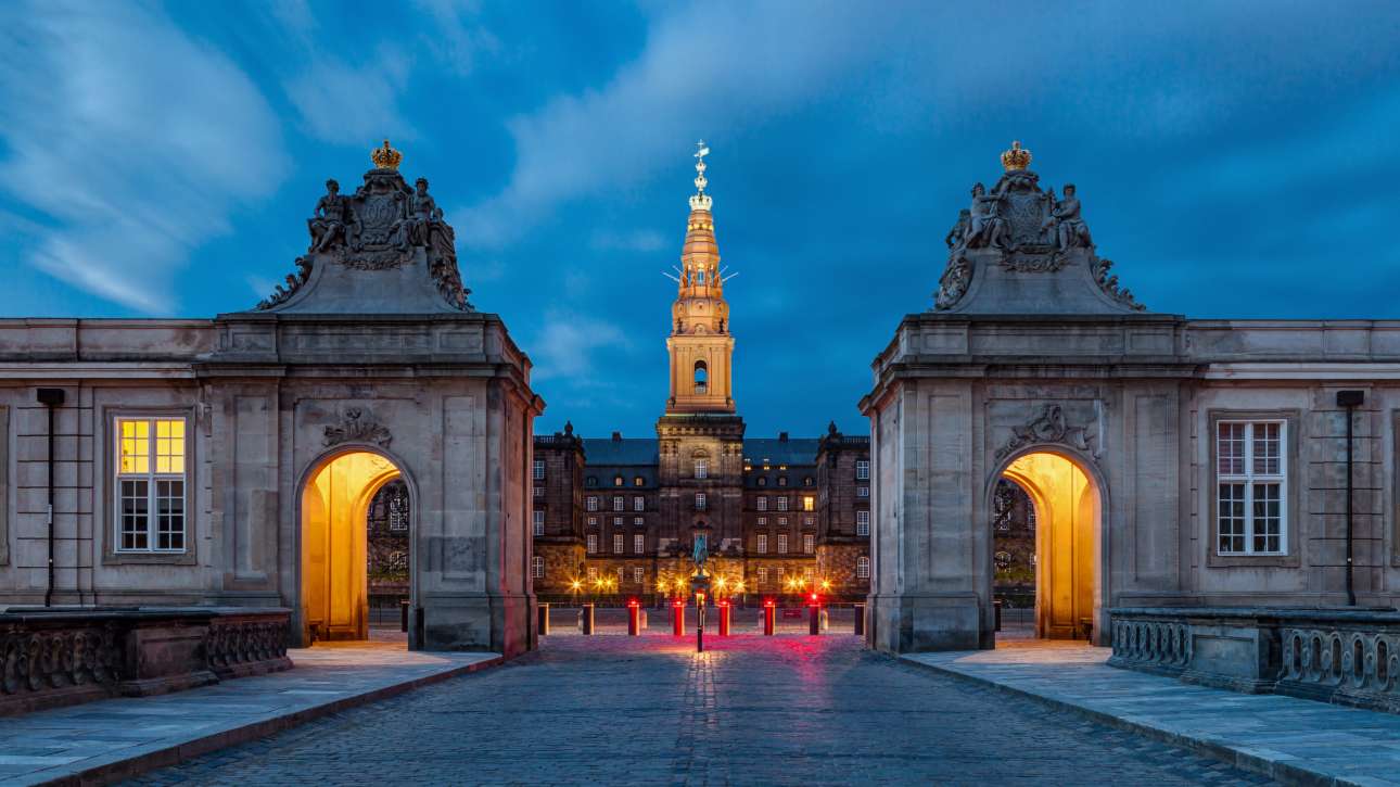 Christiansborg și centrul Copenhagăi