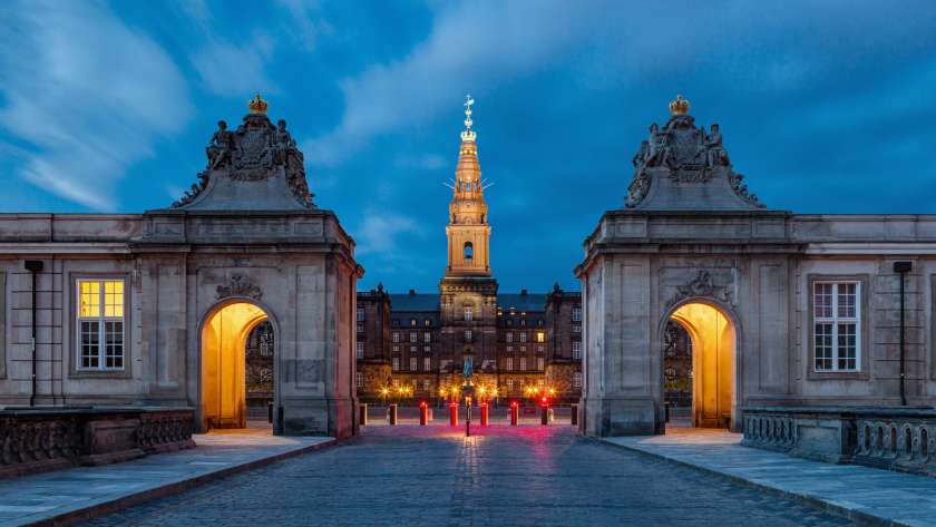 Christiansborg și centrul Copenhagăi