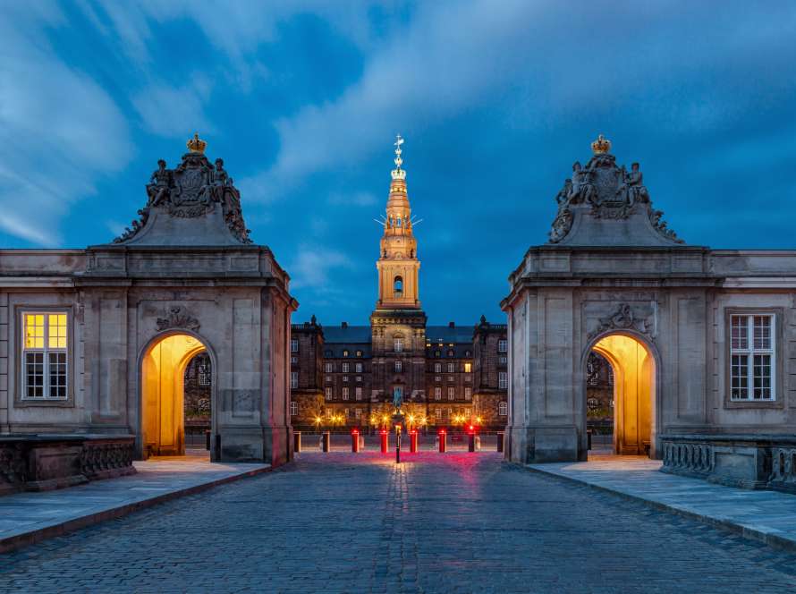 Christiansborg și centrul Copenhagăi