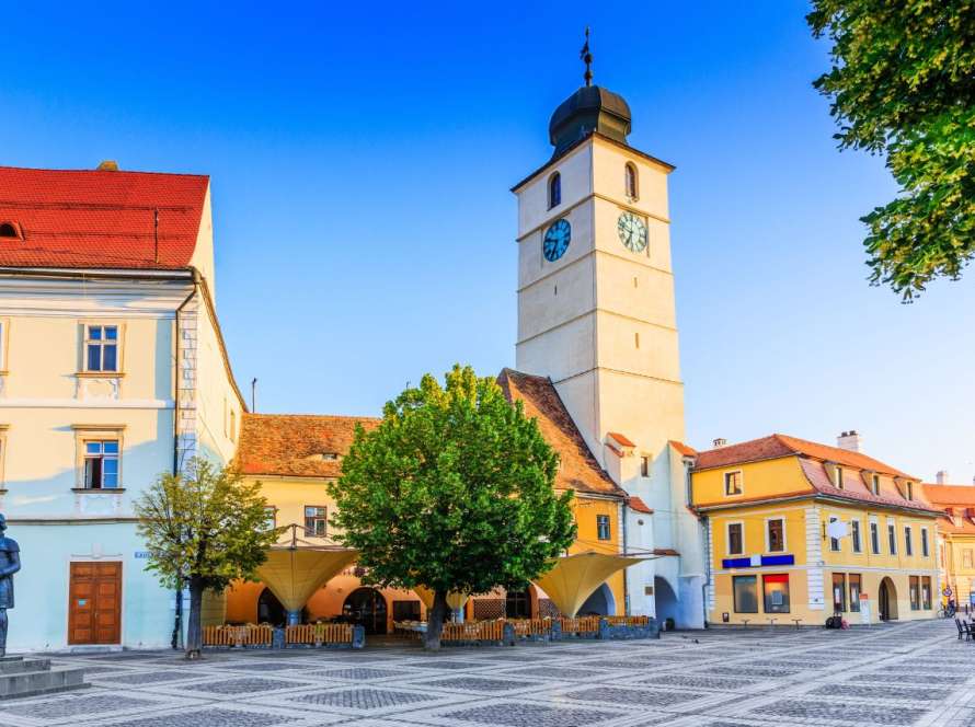 Piața Mare și Turnul Sfatului din Sibiu