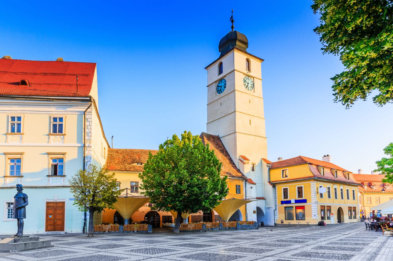 Piața Mare și Turnul Sfatului din Sibiu