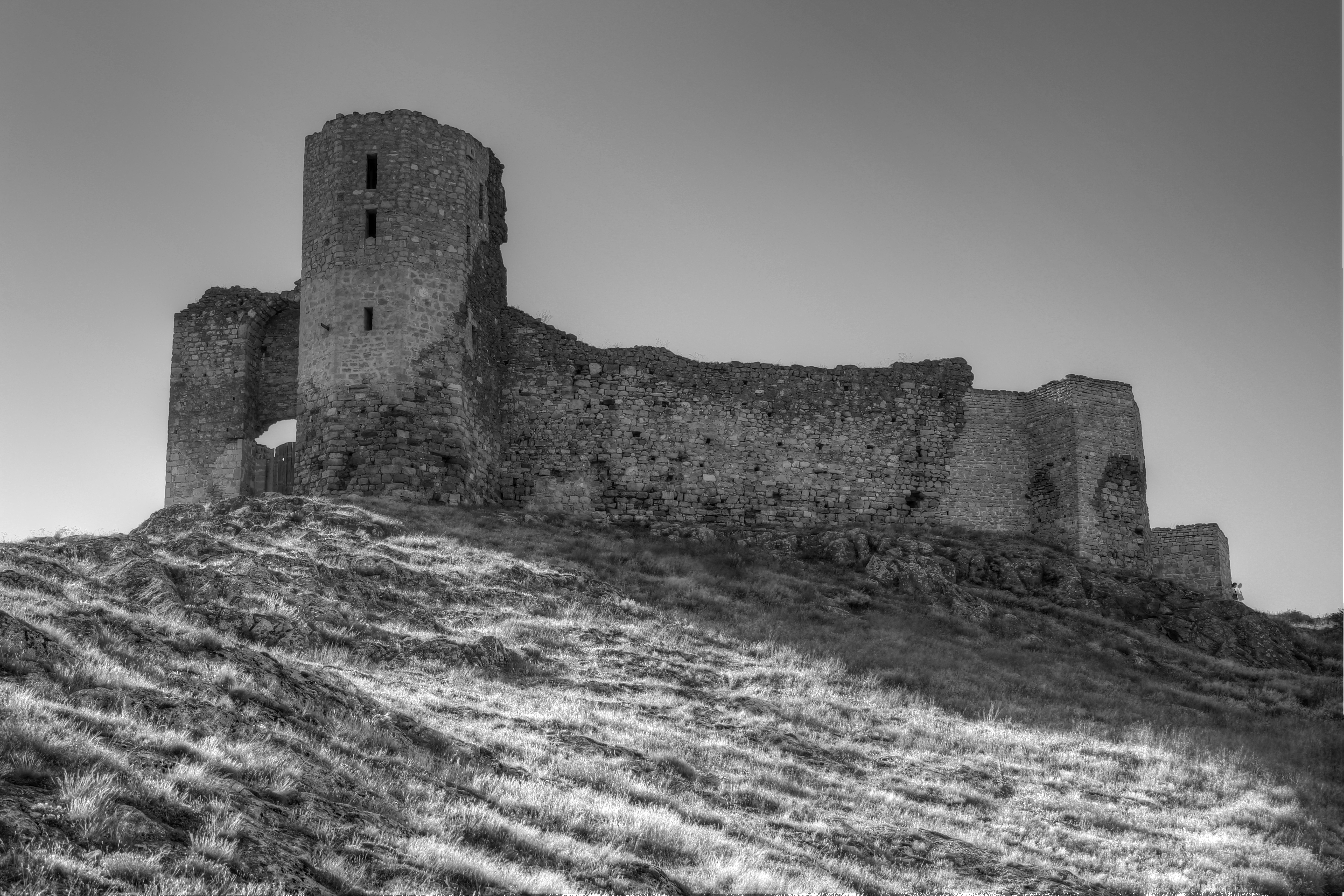 Cetatea Enisala văzută din nord