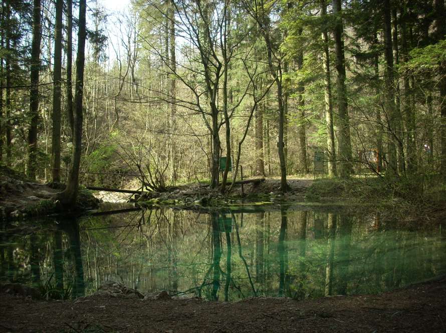 Lacul Ochiul Beiului în Munții Aninei