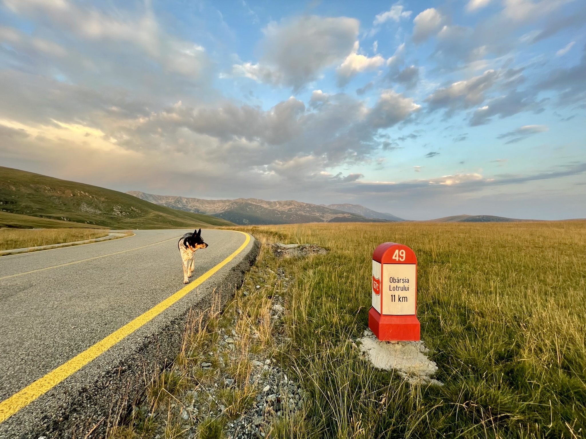 Șoseaua Transalpina DN67C în zona Pasul Urdele