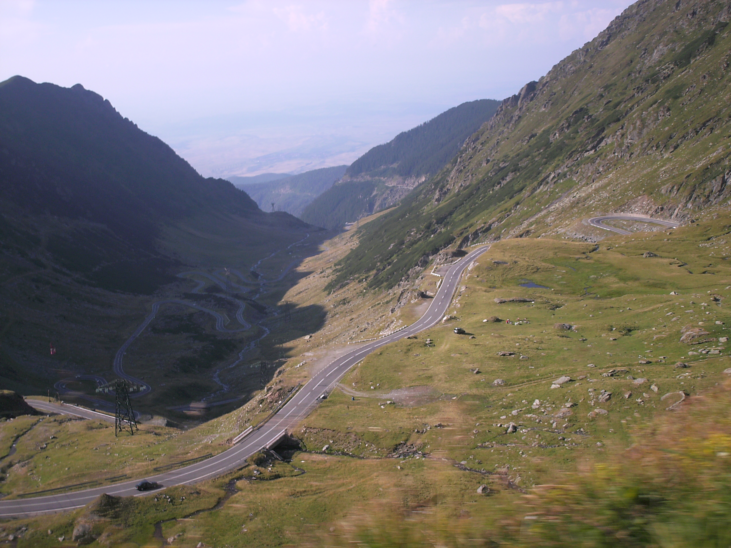 Drumul Transfăgărășan în apropiere de Bâlea Lac